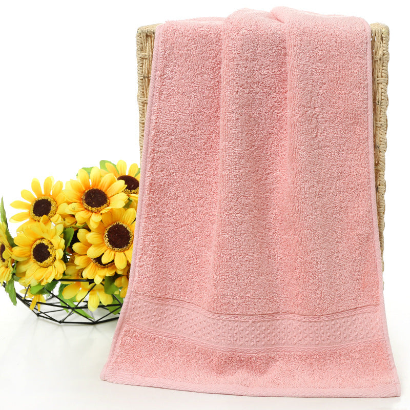 Pure cotton plain bath towel