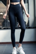 High waist hips quick dry running fitness training sports leggings - Minihomy