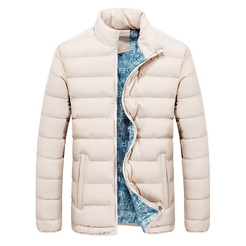 Elevate Your Style with the Men's Middle-Aged Youth Stand-Collar Padded Short Jacket - Minihomy