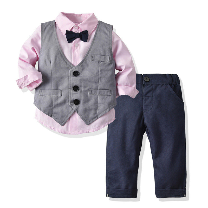 Spring Boy Gentleman Dress Suit