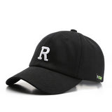 Adjustable Cap Letter R Embroidery Unisex Baseball Cap - Minihomy