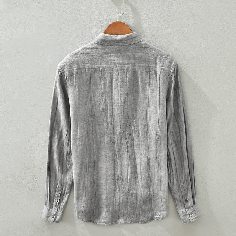 Linen Long Sleeved Shirt For Men: Stay Stylish and Comfortable - Minihomy