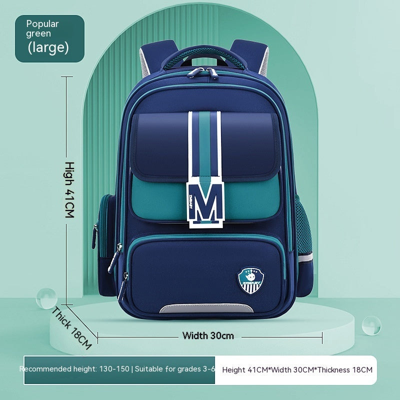 Lightweight School Backpack for Kids - Large Capacity, Spine Protection for Primary School Students - Minihomy