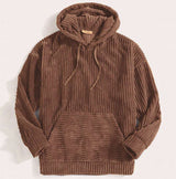 Men's Sweater Thick Corduroy Long Sleeve Solid Color - Minihomy