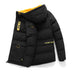 Men's Hooded Slim Fit Casual Down Cotton Padded Jacket: Stay Warm in Style - Minihomy