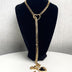 Adjustable Heart Lock Cuban Chain Necklace with Key - Silver/Gold - Minihomy