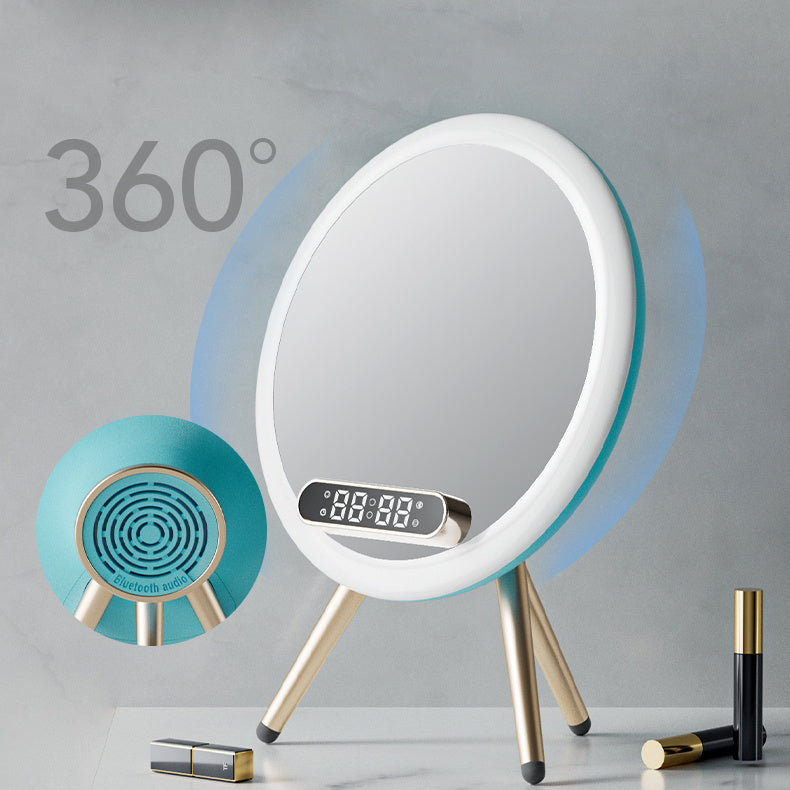 Multi -function LED Mirror Alarm Clock Wireless Charger Digital Clock Time USB Table Clock - Minihomy