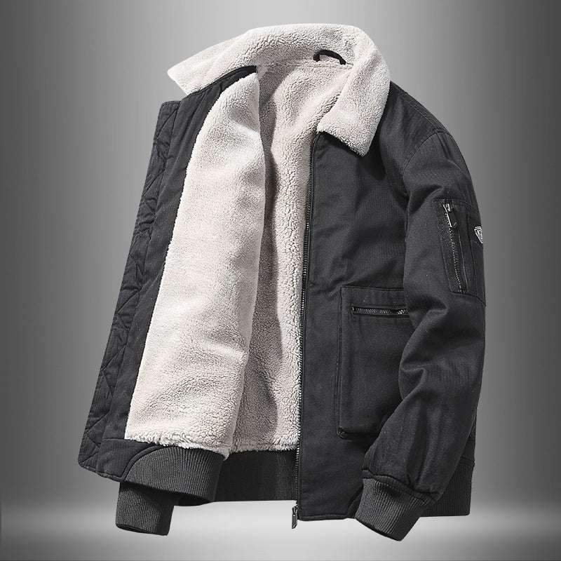 Men's Winter Fleece Thick Fleece Jacket - Minihomy