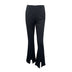 Flared Pants High-Waisted Slimming Slacks with Side Slit - Minihomy