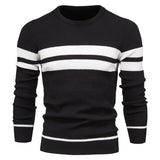 Men's  Casual Striped Sweater - Minihomy