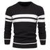 Men's  Casual Striped Sweater - Minihomy