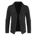 Men's Knitted Cardigan V Neck Loose Thick Sweater Jacket - Minihomy