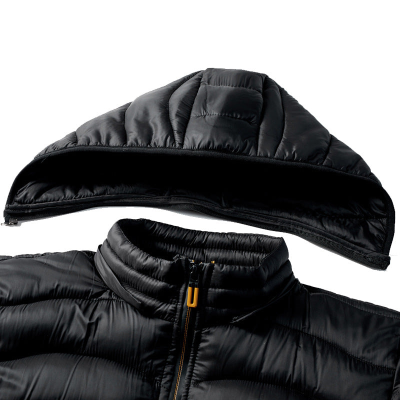 Autumn And Winter Hooded Jacket Men - Minihomy