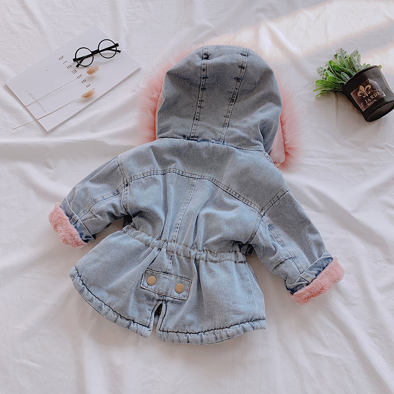 Girl Denim Coat: Stay Stylish and Cozy - Minihomy