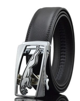 Men Automatic Buckle Leather Belts - Minihomy