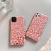 Pink electroplating leopard print phone case - Minihomy