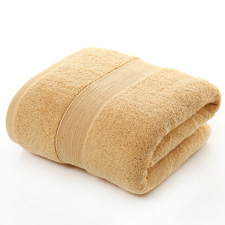 Cotton Thickened Plain Colored Bath Towel - Minihomy