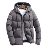 Men's Pure Cotton Padded Jacket Hooded Coat - Minihomy