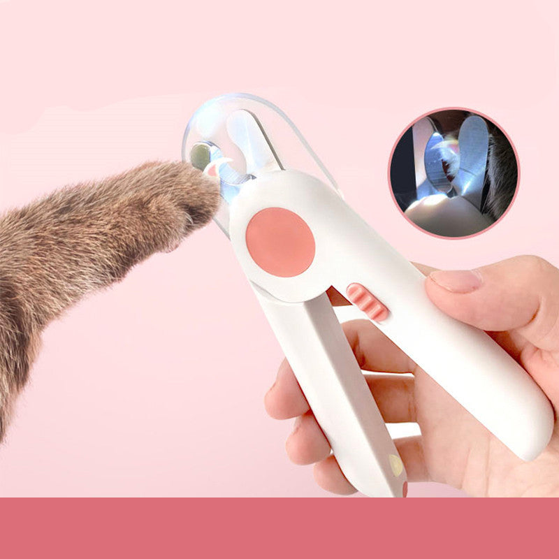 Professional Pet Nail Clippers for Dogs & Cats - LED Light, Safe & Easy Cutting