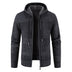 Loose Plus Size Zipper Wool Casual Jacket - Minihomy