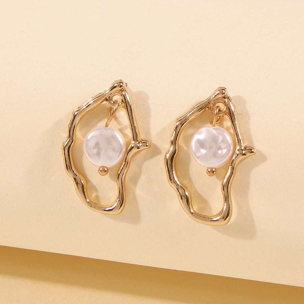 Irregular Pearl Earrings - Minihomy