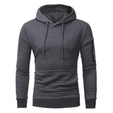 Men Sweatshirt Hoodie With Arm Zipper Long Sleeve Slim Tops - Minihomy