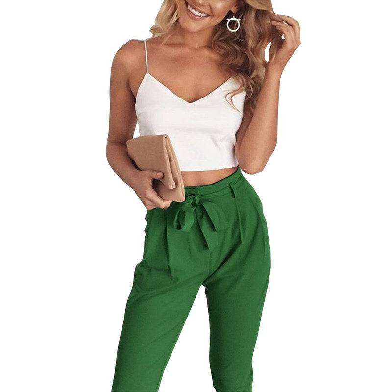 Two-piece camisole casual pants