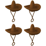 Style Straw Covers Cap - Novelty Cowboy Hat Shaped Toppers