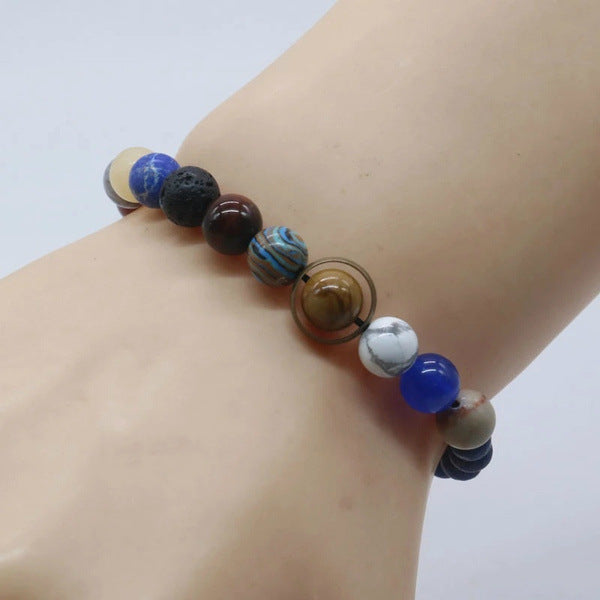 Universe Galaxy Eight Planets Bracelet