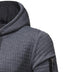 Men Sweatshirt Hoodie With Arm Zipper Long Sleeve Slim Tops - Minihomy