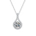 Necklace S925 Silver Moissanite Six-claw Water Drop Pendant - Minihomy