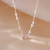 925 Silver Plated Heart Necklace Female Pearl Advanced - Minihomy