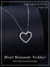 Heart-shaped Moissanite Necklace Simple Classic S925 Sterling Silver - Minihomy