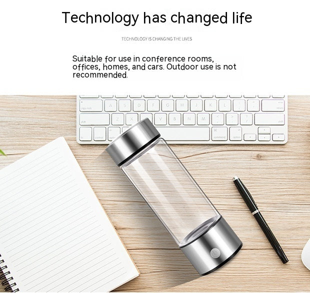 Hydrogen Water Bottles Electric Hydrogen Rich Water Generator Bottle New Technology Rechargeable Portable Antioxidant - Minihomy