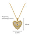 Love Eyes Full Diamond Light Luxury Temperament Necklace - Minihomy