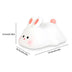 Cute Rabbit LED Night Light - Touch Sensor, Silicone, Christmas Gift for Kids - Minihomy