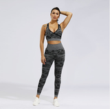 High Waist  Camouflage Running Workout Sports Fitness yoga Pants - Minihomy