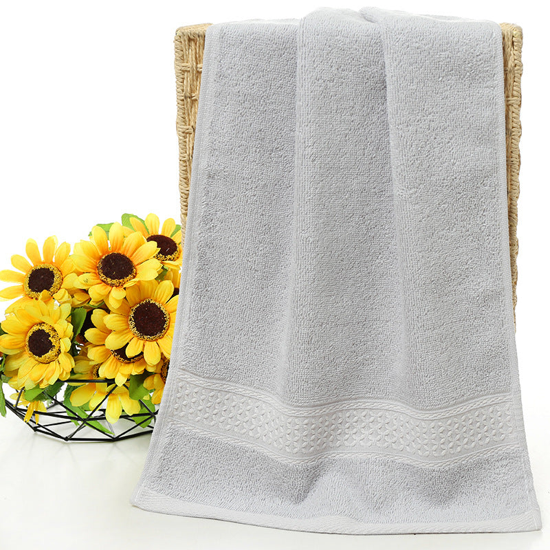 Pure cotton plain bath towel