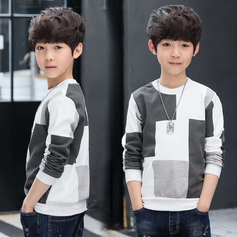 Boys' Autumn Long-sleeved T-shirts - Minihomy