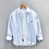 Men's Striped Casual Shirt Loose - Minihomy