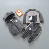 Children's thick three-piece suit - Minihomy