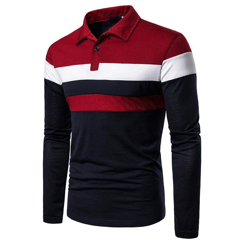 Men's POLO Tri-Color Sweatshirt - Minihomy