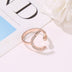 Moon And Star Opening Rings: Fashionable Rhinestone Jewelry - Minihomy