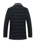 Men Lapel Short Padded Jacket Plus Velvet - Minihomy