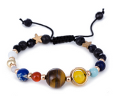 Universe Galaxy Eight Planets Solar System Guardian Star Natural Stone Beads Bracelet