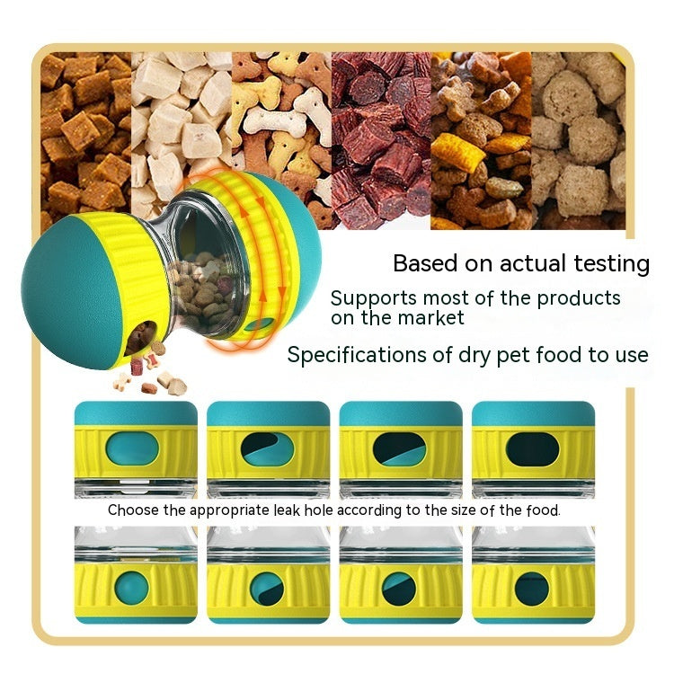 Interactive Food Dispensing Dog Toy - Slow Feeder Puzzle Ball for Stomach Health & Intelligence Boost - Minihomy