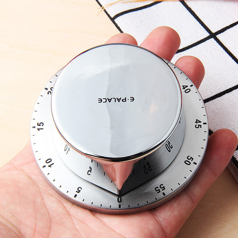 Kitchen Stainless Steel Mechanical Timer Alarm Clock Reminder - Minihomy