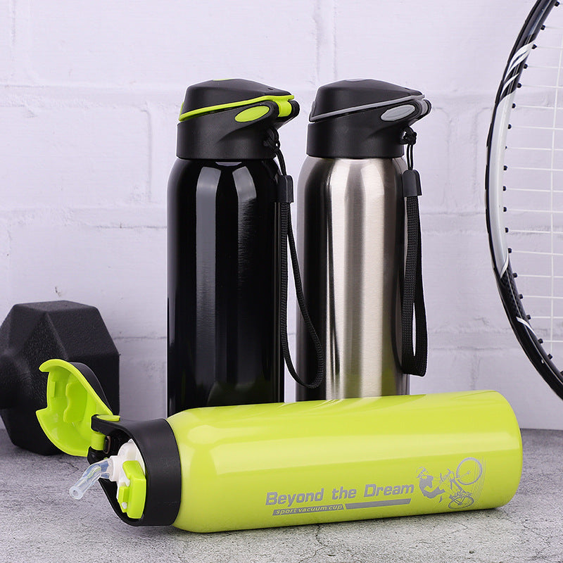 500ml Stainless Steel Heat Preservation & Cooling Sports Kettle - Bike Water Bottle - Minihomy