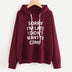 Hooded Casual Ladies Loose Sweatshirts - Minihomy