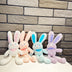 Plush Pull Ears Rabbit Stretch Doll Keychain - Minihomy